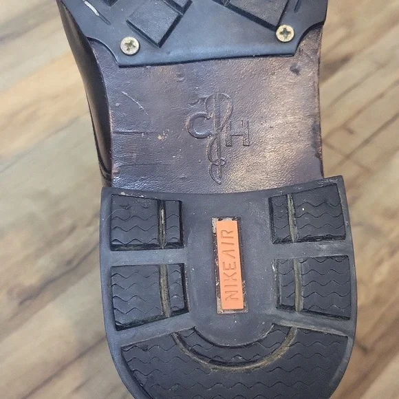 COLE HAAN Nike Air Black Leather Military Boot - O11062 - Picture 10 of 15